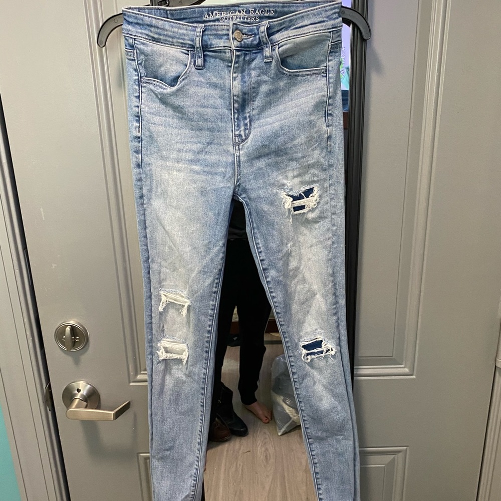 American eagle super high rise jeggings